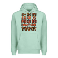 Seafoam somebodys loud and proud basketball mama Premium Hoodie - MaliasSmallBusiness