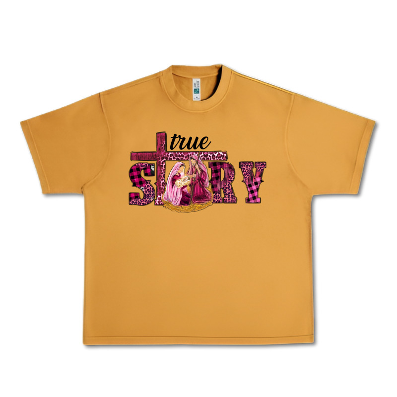 Pink Christmas True Story Holy Family Urban Heavy Tee by RanaPortraitStore | Teevron