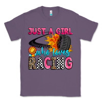Lavender just a girl who loves racing Classic Tee - Zillion Design Studio