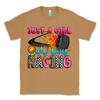 Toasted Coconut just a girl who loves racing Classic Tee - Zillion Design Studio