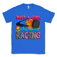 True Royal just a girl who loves racing Classic Tee - Zillion Design Studio