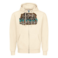 Sandshell deer rodeo Zipper Hoodie - SublimationCraftShop