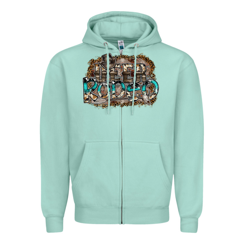 Deer Rodeo Zipper Hoodie by SublimationCraftShop | Teevron