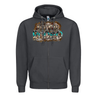 Smoke deer rodeo Zipper Hoodie - SublimationCraftShop
