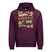 Mauve Wine wonderful time Urban Hoodie - MaliasSmallBusiness