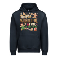 Navy wonderful time Urban Hoodie - MaliasSmallBusiness