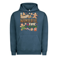Pigment Midnight Navy wonderful time Urban Hoodie - MaliasSmallBusiness