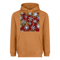 Meerkat christmas snow crystals with plaid seamless pattern Heavyweight Hoodie - BundleAndBundleShop