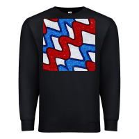 Black Glitter 4th Of July Seamless Pattern Premium Sweatshirt - BundleAndBundleShop