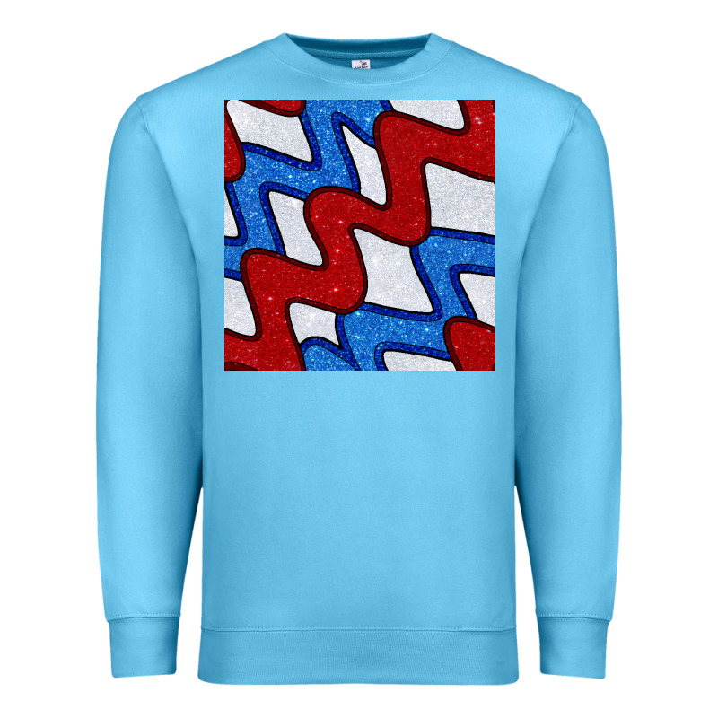 Glitter 4th Of July Seamless Pattern Premium Sweatshirt by BundleAndBundleShop | Teevron