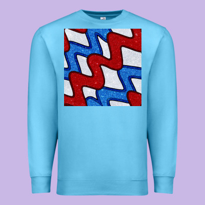 Glitter 4th Of July Seamless Pattern Premium Sweatshirt Designed By Bundleandbundleshop