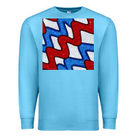 Ocean Blue Glitter 4th Of July Seamless Pattern Premium Sweatshirt - BundleAndBundleShop