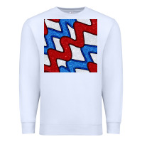 White Glitter 4th Of July Seamless Pattern Premium Sweatshirt - BundleAndBundleShop