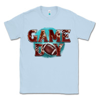 Dusty Blue game day football Classic Tee - BarkalooDesign