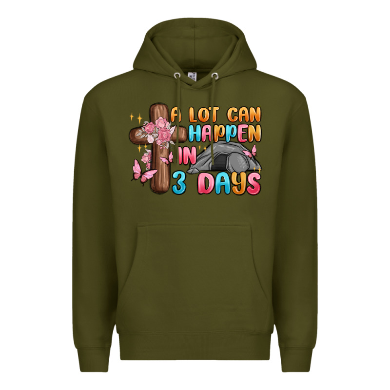 A Lot Can Happen In 3 Days Premium Hoodie by MaliasSmallBusiness | Teevron