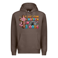 Coffee a lot can happen in 3 days Premium Hoodie - MaliasSmallBusiness