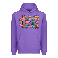 Purple a lot can happen in 3 days Premium Hoodie - MaliasSmallBusiness