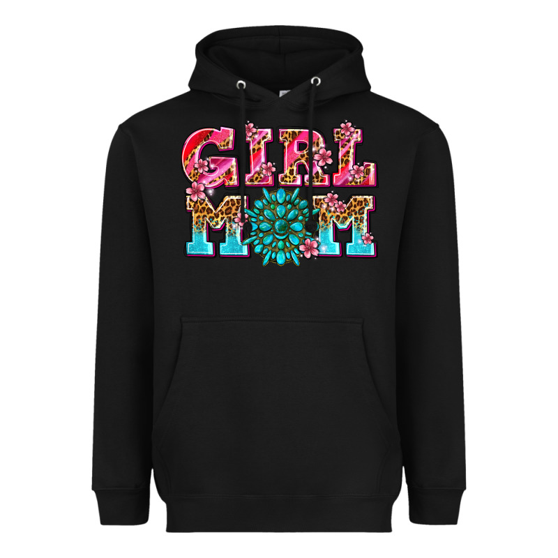 Girl Mom Heavyweight Hoodie by AdoDesignShop | Teevron