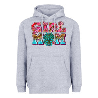 Heather Grey girl mom Heavyweight Hoodie - AdoDesignShop