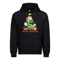 Black meowy christmas cat tree Urban Hoodie - MaliasSmallBusiness