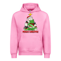 Fuchsia Pink meowy christmas cat tree Urban Hoodie - MaliasSmallBusiness