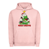 Pigment Salmon meowy christmas cat tree Urban Hoodie - MaliasSmallBusiness