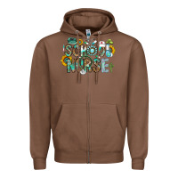 Chestnut school nurse Zipper Hoodie - CowhideDigitalArt