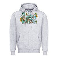 Heather Grey school nurse Zipper Hoodie - CowhideDigitalArt