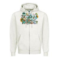 Oatmeal Heather school nurse Zipper Hoodie - CowhideDigitalArt