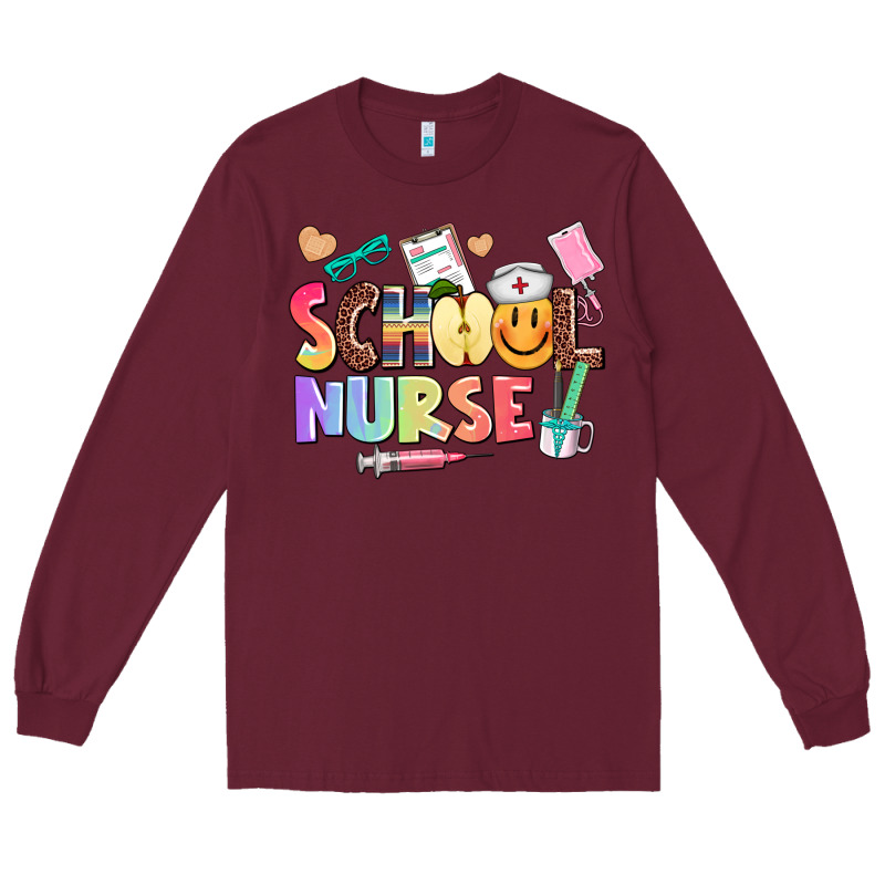 School Nurse Long Sleeve Tee by AdoDesignShop | Teevron