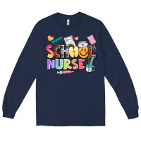 Navy school nurse Long Sleeve Tee - AdoDesignShop