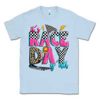 Dusty Blue it's race day y'all Classic Tee - Zillion Design Studio