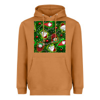 Meerkat christmas gnomes seamless pattern Heavyweight Hoodie - BundleAndBundleShop