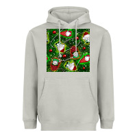 Moon Dust christmas gnomes seamless pattern Heavyweight Hoodie - BundleAndBundleShop