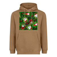Toasted Coconut christmas gnomes seamless pattern Heavyweight Hoodie - BundleAndBundleShop