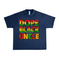 Navy dope black uncle with stars Urban Heavy Tee - texasbilliewilder