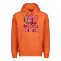 Carrot 100 days sprinkled with fun Premium Hoodie - MaliasSmallBusiness