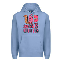 Colony Blue 100 days sprinkled with fun Premium Hoodie - MaliasSmallBusiness