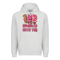 Dove Grey 100 days sprinkled with fun Premium Hoodie - MaliasSmallBusiness