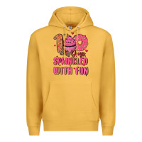 Mustard 100 days sprinkled with fun Premium Hoodie - MaliasSmallBusiness
