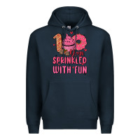 Navy 100 days sprinkled with fun Premium Hoodie - MaliasSmallBusiness