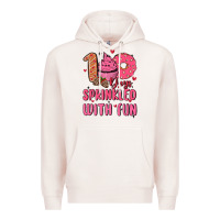 Pale Pink 100 days sprinkled with fun Premium Hoodie - MaliasSmallBusiness
