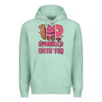 Seafoam 100 days sprinkled with fun Premium Hoodie - MaliasSmallBusiness