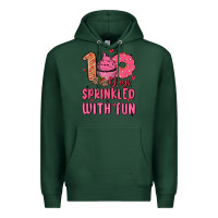 Sports Green 100 days sprinkled with fun Premium Hoodie - MaliasSmallBusiness