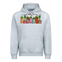 Heather Grey god says you are unique Urban Hoodie - MaliasSmallBusiness