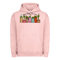 Pigment Salmon god says you are unique Urban Hoodie - MaliasSmallBusiness