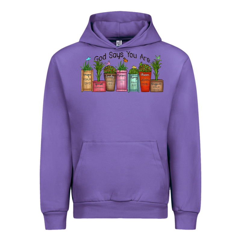 God Says You Are Unique Urban Hoodie by MaliasSmallBusiness | Teevron