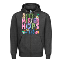 Charcoal Heather Little mister hops a lot Easter Zipper Hoodie - Neo Western