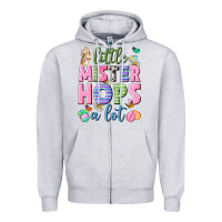Heather Grey Little mister hops a lot Easter Zipper Hoodie - Neo Western
