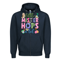 Navy Little mister hops a lot Easter Zipper Hoodie - Neo Western